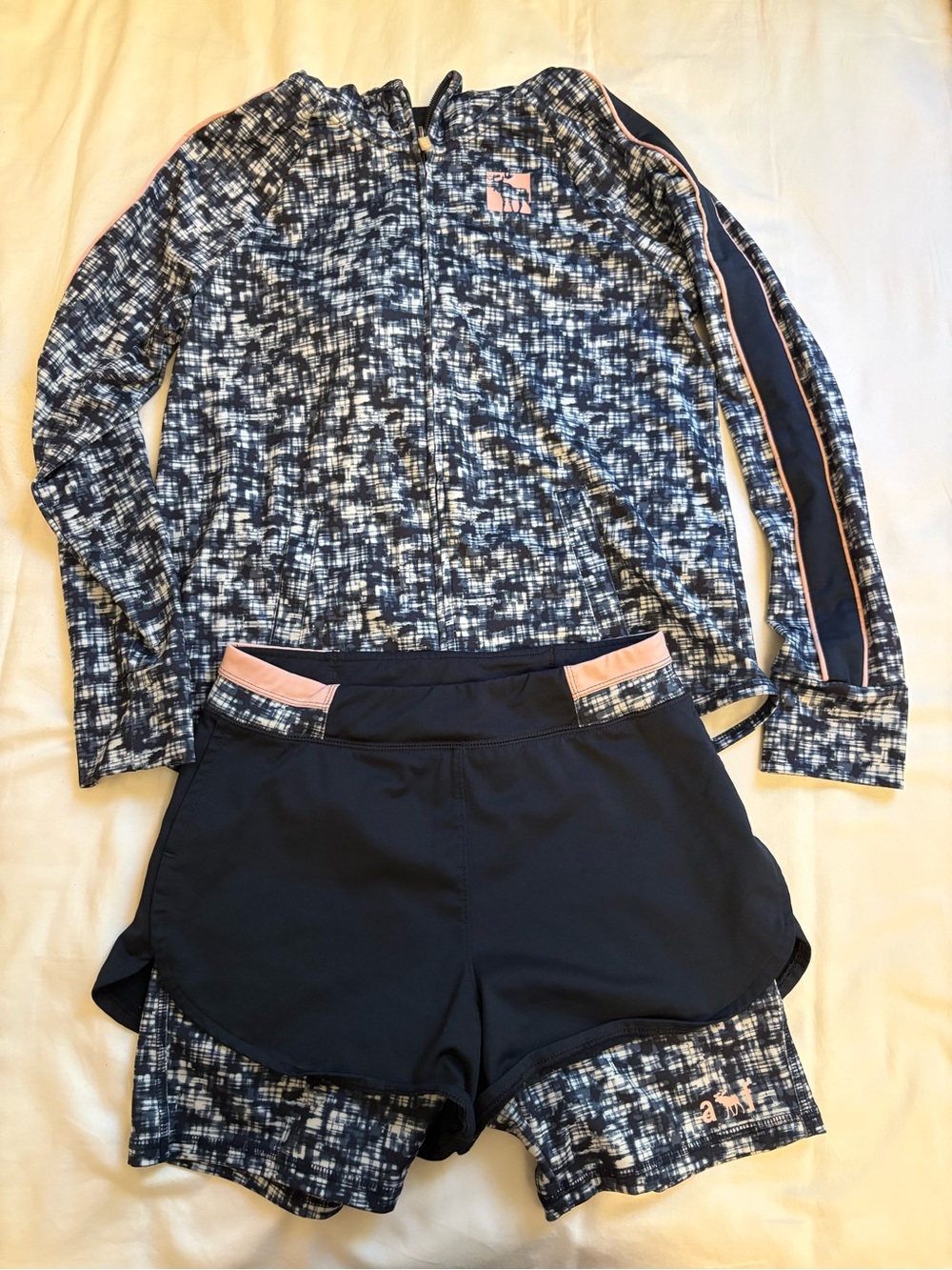 Abercrombie & Fitch Sporty Jacket and Shorts Set